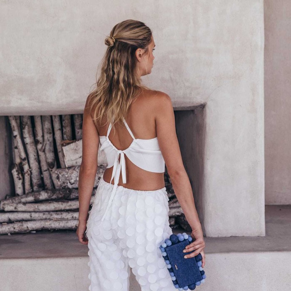 Cult Gaia Lala top off white size L